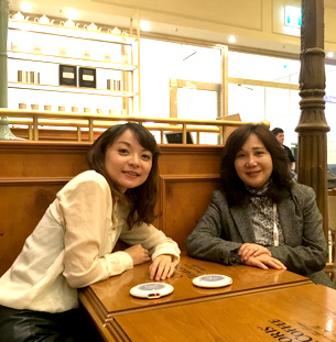 Precious tea time with my dear Japanese sister - Dr. Chiori Kobayashi 日本舌側矯正女牙醫第一名