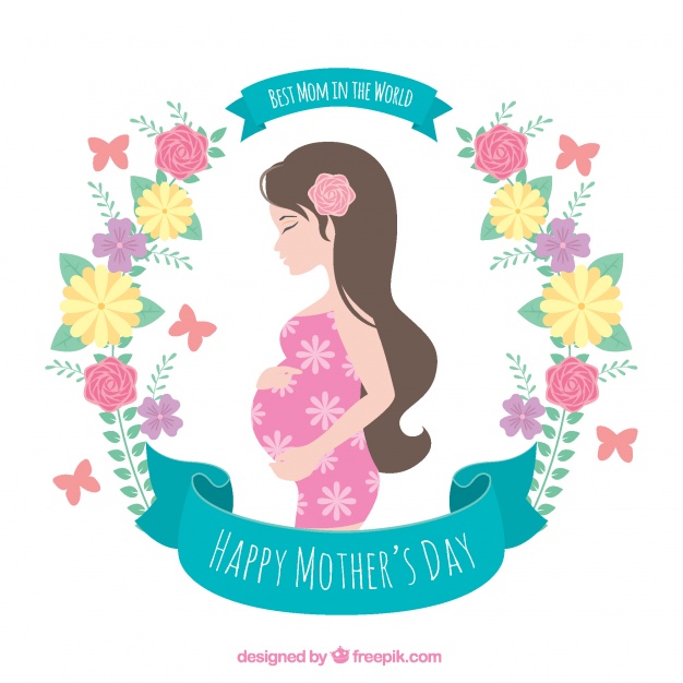 flowery-background-of-pregnant-woman_23-2147611686